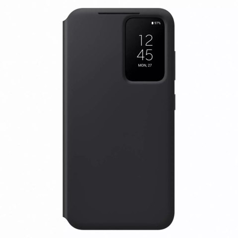 Pouzdro Samsung Smart View Wallet Case pro kryt Samsung Galaxy S23 s chytrým výklopným okénkem peněženka na karty černá
