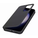 Pouzdro Samsung Smart View Wallet Case pro kryt Samsung Galaxy S23 s chytrým výklopným okénkem peněženka na karty černá