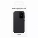 Pouzdro Samsung Smart View Wallet Case pro kryt Samsung Galaxy S23 s chytrým výklopným okénkem peněženka na karty černá