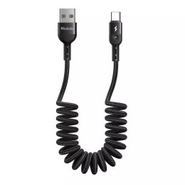 Pružinový kabel USB na USB-C Mcdodo Omega CA-6420 1,8 m (černý)
