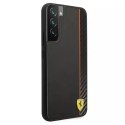 Etui Ferrari FESAXHCS22MBK do Galaxy S22 S906hardcase On Track Carbon Stripe černá/černá