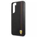 Etui Ferrari FESAXHCS22MBK do Galaxy S22 S906hardcase On Track Carbon Stripe černá/černá