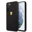 Etui Ferrari FESSIHCS22MBK do Galaxy S22 S906 pevný obal On Track Silikonový černý/černý