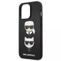 Etui Karl Lagerfeld KLHCP13LSAKICKCBK pro iPhone 13 Pro / 13 6,1" pevný obal Saffiano Karl