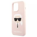 Etui Karl Lagerfeld KLHCP13LSLKHLP pro iPhone 13 Pro / 13 6,1" pevné pouzdro silikonová Karl`s Head