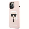 Etui Karl Lagerfeld KLHCP13LSLKHLP pro iPhone 13 Pro / 13 6,1" pevné pouzdro silikonová Karl`s Head