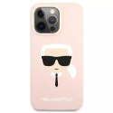 Etui Karl Lagerfeld KLHCP13LSLKHLP pro iPhone 13 Pro / 13 6,1" pevné pouzdro silikonová Karl`s Head