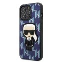 Karl Lagerfeld KLHCP13LPMNIKBL ochranné pouzdro na telefon pro Apple iPhone 13 Pro / 13 6,1" pevný obal modro/modrý Monogram Iko
