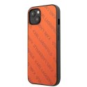 Karl Lagerfeld KLHCP13SPTLO ochranné pouzdro na telefon pro Apple iPhone 13 Mini 5,4" pevný obal oranžový/oranžový Perforated Al