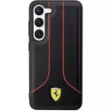 Pouzdro Ferrari pro Samsung Galaxy S23 HardCase Perforated 296-P černé