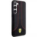 Pouzdro Ferrari pro Samsung Galaxy S23 HardCase Perforated 296-P černé