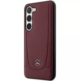 Pouzdro Mercedes Case pro Samsung Galaxy S23 Plus HardCase Leather Urban Bengale červené