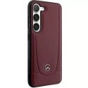 Pouzdro Mercedes Case pro Samsung Galaxy S23 Plus HardCase Leather Urban Bengale červené