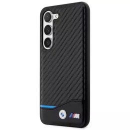 BMW Pouzdro pro Samsung Galaxy S23 Leather Carbon black