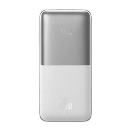 Baseus Bipow Pro Power Bank 10000mAh, 2xUSB, USB-C, 20W (bílá)