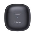 Bezdrátová sluchátka TWS Vipfan T06, Bluetooth 5.0 (černá)