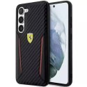 Etui Ferrari pro Samsung Galaxy S23 HardCase Carbon Contrast Edges czarny