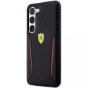 Etui Ferrari pro Samsung Galaxy S23 HardCase Carbon Contrast Edges czarny