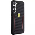 Etui Ferrari pro Samsung Galaxy S23 HardCase Carbon Contrast Edges czarny