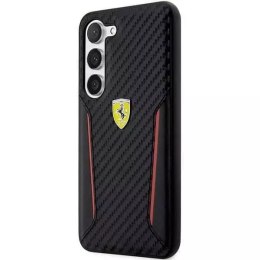 Etui Ferrari pro Samsung Galaxy S23 Plus HardCase Carbon Contrast Edges czarny