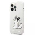 Karl Lagerfeld KLHCP13LCFNRC ochranné pouzdro na telefon pro Apple iPhone 13 Pro / 13 6,1" pevné pouzdro průhledné Choupette Fun