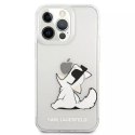 Karl Lagerfeld KLHCP13LCFNRC ochranné pouzdro na telefon pro Apple iPhone 13 Pro / 13 6,1" pevné pouzdro průhledné Choupette Fun