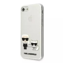 Ochranné pouzdro na telefon Karl Lagerfeld KLHCI8CKTR pro Apple iPhone 7/8/ SE 2020/2022 pevné pouzdro Transparent Karl