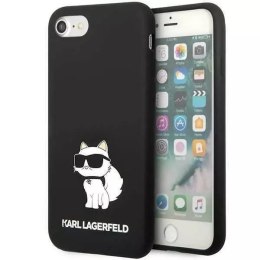 Ochranné pouzdro na telefon Karl Lagerfeld KLHCI8SNCHBCK pro Apple iPhone 7/8/ SE 2020/2022 hardcase black/black Silikonová Chou