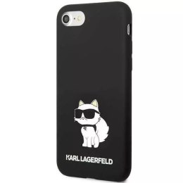 Ochranné pouzdro na telefon Karl Lagerfeld KLHCI8SNCHBCK pro Apple iPhone 7/8/ SE 2020/2022 hardcase black/black Silikonová Chou