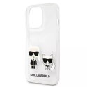 Ochranné pouzdro na telefon Karl Lagerfeld KLHCP13LCKTR pro Apple iPhone 13 Pro / 13 6,1" pevný obal Transparent Karl