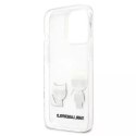 Ochranné pouzdro na telefon Karl Lagerfeld KLHCP13LCKTR pro Apple iPhone 13 Pro / 13 6,1" pevný obal Transparent Karl