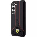 Pouzdro Ferrari pro Samsung Galaxy S23 Plus HardCase Perforated 296-P černé