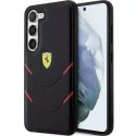 Pouzdro Ferrari pro Samsung Galasy S23 Plus HardCase Hot Stamp Lines černé