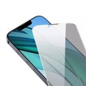 Tvrzené sklo s protiprachovou vrstvou a privátním filtrem 0,3 mm Baseus Crystal pro iPhone 14 Plus/13 Pro Max (1 ks)