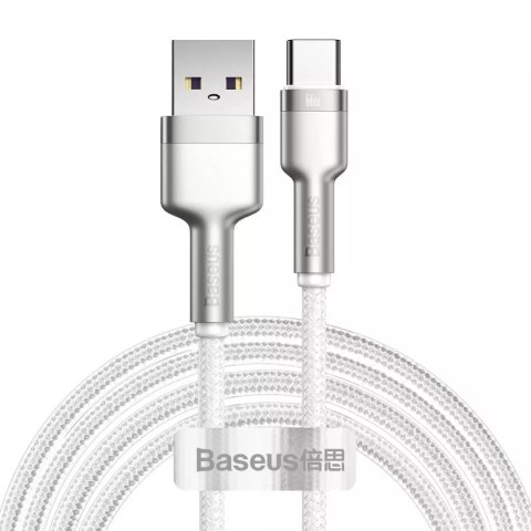 Baseus Cafule kabel USB na USB-C, 66W, 2m (bílý)