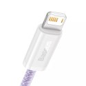 Baseus Dynamic USB to Lightning kabel, 2,4A, 1m (fialový)