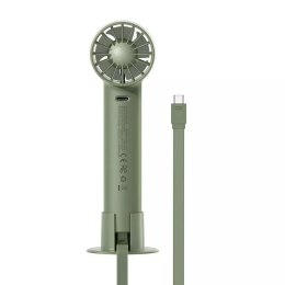 Baseus Flyer Turbine Portable Handheld Fan Lightning Kabel (zelený)