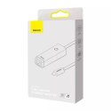 Baseus Lite Series USB-C na RJ45 síťový adaptér, 100 Mbps (bílá)