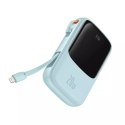 Baseus Qpow Pro Power Bank s Lightning kabelem, USB-C, USB, 10 000 mAh, 20 W (modrá)