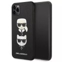 Etui Karl Lagerfeld KLHCN65SAKICKCBK na iPhone 11 Pro Max 6,5" pevný obal Saffiano Karl