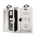 Etui Karl Lagerfeld KLHCP12MCH3DBK pro iPhone 12/12 Pro 6,1" pevné pouzdro 3D Gumová Choupette