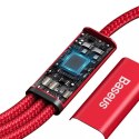 Kabel USB 3w1 Baseus Rapid Series, micro USB / Lightning / USB-C, 20 W, 1,5 m (čerwony)