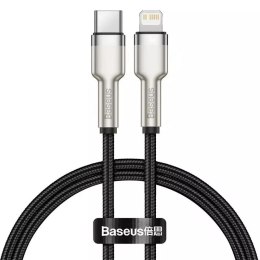 Kabel USB-C do Lightning Baseus Cafule, PD, 20W, 0,25m (černý)