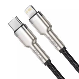 Kabel USB-C do Lightning Baseus Cafule, PD, 20W, 0,25m (černý)