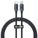 Kabel USB-C do Lightning Baseus Crystal, 20W, PD, 1,2m (černý)