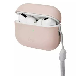 Ochranné pouzdro na kryt sluchátek UNIQ Lino AirPods Pro 2 gen Silicone pink/blush pink