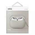 Ochranné pouzdro na kryt sluchátek UNIQ Lino AirPods Pro 2 gen Silikonová béžová/béžová slonová kost
