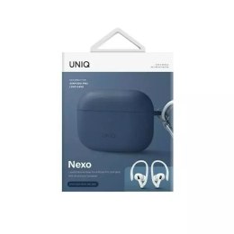 Ochranné pouzdro na sluchátka UNIQ pouzdro na sluchátka Nexo AirPods Pro 2 gen Ear Hooks Silikonová modrá/kaspická modrá