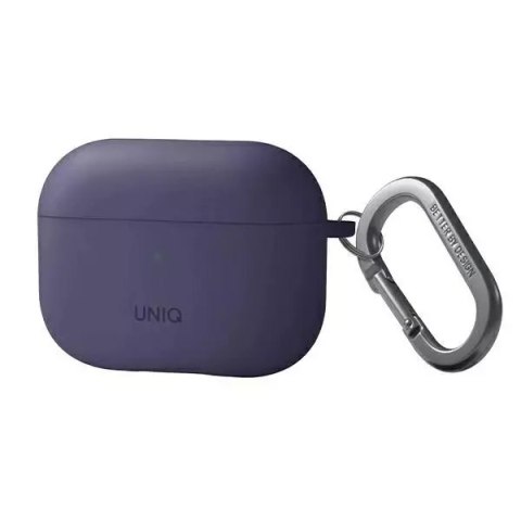 Ochranné pouzdro na sluchátka UNIQ pouzdro na sluchátka Nexo AirPods Pro 2 gen Ear Hooks Silikonové fialové/obr.