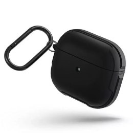 UNIQ Ochranné pouzdro na sluchátka Valencia Case pro Apple AirPods 3 černé/půlnoční černé Antimikrobiální
